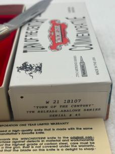 Winchester Vintage Abalone Turn Of Century Cartridge Series Limited Edition Lockback Winchester Vintage Abalone Turn Of Century Cartridge Series Limited Edition Lockback