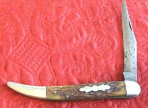 CHALLENGE ?? 1 blade "Toothpick" with bone scales