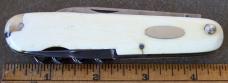 Antique B.B. WELLS STRAND (LONDON) 6 bl. Pocket Knife ivory handles 4 3/8 closed Sheffield Antique B.B. WELLS STRAND (LONDON) 6 bl. Pocket Knife ivory handles 4 3/8 closed Sheffield