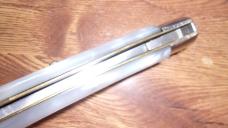 13-1/4 OA Italian Transition stiletto in pearl 13-1/4 OA Italian Transition stiletto in pearl