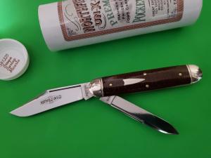 Great Eastern Cutlery GEC Northfield 541225 "Stockpen Jack" - Brown Burlap Micarta