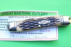 GEC Northfield 668210 "Muskrat" Antique Amber Jigged Bone #22 GEC Northfield 668210 "Muskrat" Antique Amber Jigged Bone #22