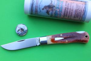 Great Eastern Cutlery Tidioute 721123LB "Cody Scout" Burnt Sienna Nat'l Bone