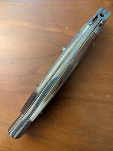 FRANK BELTRAME 28CM-11" BAYONET BLADE STILETTO BRAZILIAN HONEY HORN...NEW AND ROWDY! FRANK BELTRAME 28CM-11" BAYONET BLADE STILETTO BRAZILIAN HONEY HORN...NEW AND ROWDY!