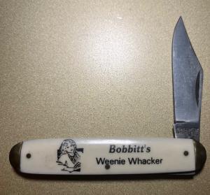 Bobbitt’s weenie whacker novelty knife