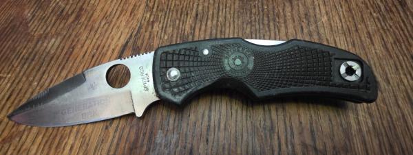 Spyderco 440A USA (Camillus) 1st Generation BRK "Blue Ridge Knives" Native Black Lockback Knife Spyderco 440A USA (Camillus) 1st Generation BRK "Blue Ridge Knives" Native Black Lockback Knife