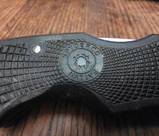 Spyderco 440A USA (Camillus) 1st Generation BRK "Blue Ridge Knives" Native Black Lockback Knife Spyderco 440A USA (Camillus) 1st Generation BRK "Blue Ridge Knives" Native Black Lockback Knife