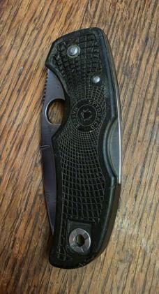 Spyderco 440A USA (Camillus) 1st Generation BRK "Blue Ridge Knives" Native Black Lockback Knife Spyderco 440A USA (Camillus) 1st Generation BRK "Blue Ridge Knives" Native Black Lockback Knife