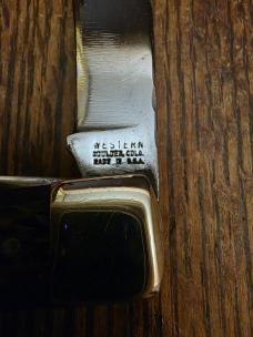 Western Knife Co. Boulder Colorada Model 691 Trapper knife (1951-1978) Western Knife Co. Boulder Colorada Model 691 Trapper knife (1951-1978)