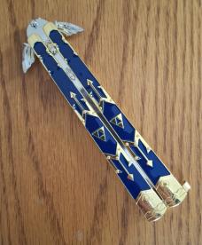 Rare Legend of Zelda Balisong Trainer Mint with Package 8.5" Rare Legend of Zelda Balisong Trainer Mint with Package 8.5"