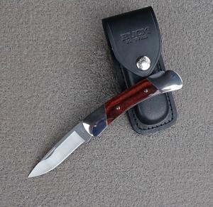 Buck Knives 500 Duke Folding Knife Rosewood Dymondwood 420HC Blade - New