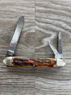 Sheffield pre-WW1 split backspring whittler Sheffield pre-WW1 split backspring whittler