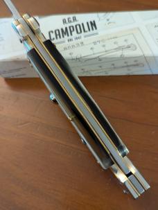 NIB 9inch-23cm A.G.A. Campolin Brazilian Horn Maltese Automatic lockback a super beautiful stiletto NIB 9inch-23cm A.G.A. Campolin Brazilian Horn Maltese Automatic lockback a super beautiful stiletto
