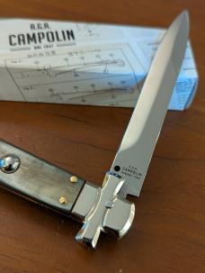 NIB 9inch-23cm A.G.A. Campolin Brazilian Horn Maltese Automatic lockback a super beautiful stiletto NIB 9inch-23cm A.G.A. Campolin Brazilian Horn Maltese Automatic lockback a super beautiful stiletto