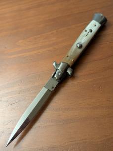 FRANK BELTRAME 23CM 9" DAGGER STILETTO FRENCH TIP COW HORN...NEW AND SNAPPY! FRANK BELTRAME 23CM 9" DAGGER STILETTO FRENCH TIP COW HORN...NEW AND SNAPPY!
