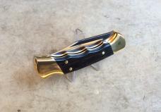 Buck Custom 112-FG Ranger Folding Knife Ebony Scales MagnaCut Blade - NEW Buck Custom 112-FG Ranger Folding Knife Ebony Scales MagnaCut Blade - NEW