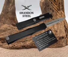 Microtech Marfione Select Nemesis IV Black Handle w/ Stonewash D/E M390MK 1152-10MS1 Microtech Marfione Select Nemesis IV Black Handle w/ Stonewash D/E M390MK 1152-10MS1
