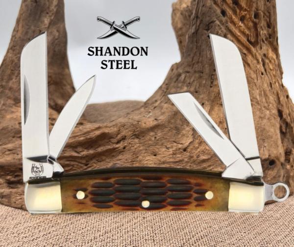 Rough Ryder Miniature Congress Pocket Knife Stainless Steel Blades Bone - RR930 Rough Ryder Miniature Congress Pocket Knife Stainless Steel Blades Bone - RR930