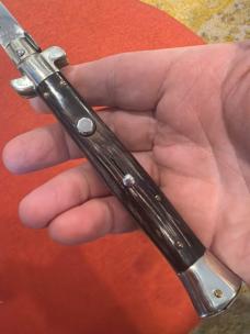 11” Frank B Picklock Half Dagger Grind Flat Guard with Filework 11” Frank B Picklock Half Dagger Grind Flat Guard with Filework