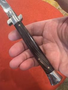 11” Frank B Picklock Half Dagger Grind Flat Guard with Filework 11” Frank B Picklock Half Dagger Grind Flat Guard with Filework