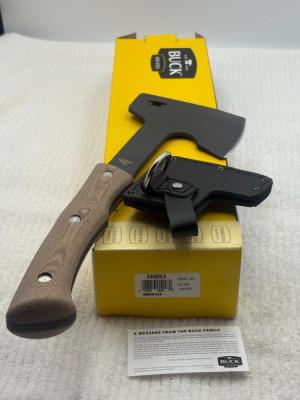 Buck 0106BRS1-B  Compadre Axe With Leather Sheath NIB Made In USA
