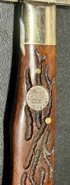 Vintage "Milennium Series" Manual Swing-Guard Stiletto, Wormgroove Bone Scales Vintage "Milennium Series" Manual Swing-Guard Stiletto, Wormgroove Bone Scales