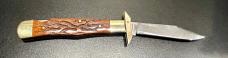 Vintage "Milennium Series" Manual Swing-Guard Stiletto, Wormgroove Bone Scales Vintage "Milennium Series" Manual Swing-Guard Stiletto, Wormgroove Bone Scales