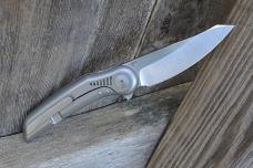 Reate Gent 9 Flipper Frame Lock Knife Light Bead Blasted Titanium Handle M390 Blade - NEW Reate Gent 9 Flipper Frame Lock Knife Light Bead Blasted Titanium Handle M390 Blade - NEW