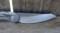Reate Gent 9 Flipper Frame Lock Knife Light Bead Blasted Titanium Handle M390 Blade - NEW Reate Gent 9 Flipper Frame Lock Knife Light Bead Blasted Titanium Handle M390 Blade - NEW