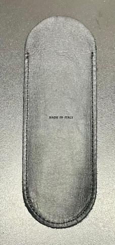 A.G.A. Campolin Italy Black Leather Pouch, Fits up to 11" Stilettos A.G.A. Campolin Italy Black Leather Pouch, Fits up to 11" Stilettos