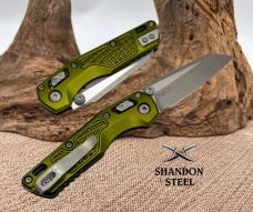 Microtech MSI RAM LOK Mini OD Green Frag Aluminum Handles w/ Apocalyptic M390MK Microtech MSI RAM LOK Mini OD Green Frag Aluminum Handles w/ Apocalyptic M390MK