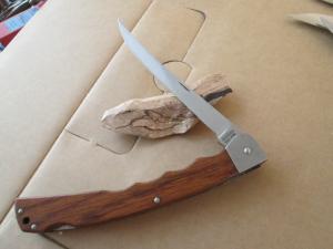 SCHRADE USA MA6 Wood Handle Lockback Filet Fillet Knife