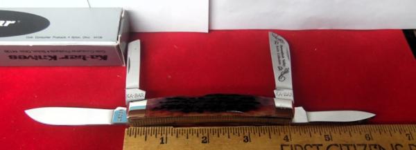 1988-1989 KABAR 4" CONGRESS JIGGED BONE SCALES SHENANDOAH VALLEY CLUB KNIFE UNUSED 1 OF 25 1988-1989 KABAR 4" CONGRESS JIGGED BONE SCALES SHENANDOAH VALLEY CLUB KNIFE UNUSED 1 OF 25