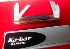 1988-1989 KABAR 4" CONGRESS JIGGED BONE SCALES SHENANDOAH VALLEY CLUB KNIFE UNUSED 1 OF 25 1988-1989 KABAR 4" CONGRESS JIGGED BONE SCALES SHENANDOAH VALLEY CLUB KNIFE UNUSED 1 OF 25
