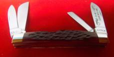 1988-1989 KABAR 4" CONGRESS JIGGED BONE SCALES SHENANDOAH VALLEY CLUB KNIFE UNUSED 1 OF 25 1988-1989 KABAR 4" CONGRESS JIGGED BONE SCALES SHENANDOAH VALLEY CLUB KNIFE UNUSED 1 OF 25