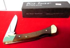 KABAR USA WOOD SCALES LOCKBACK IN KABAR IN BOX MODEL 1187 PRE-OWNED MINT KABAR USA WOOD SCALES LOCKBACK IN KABAR IN BOX MODEL 1187 PRE-OWNED MINT
