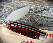 RoseCraft Blades Barren Fork Jack Red Hand Jigged Bone RCT031-RJB - 2.9" 14C28N Clip Point RoseCraft Blades Barren Fork Jack Red Hand Jigged Bone RCT031-RJB - 2.9" 14C28N Clip Point