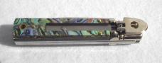A.G.A. CAMPOLIN 6" BEAUTIFUL ABALONE SCALES AUTOMATIC LEVER LOCK MANIAGO ITALY A.G.A. CAMPOLIN 6" BEAUTIFUL ABALONE SCALES AUTOMATIC LEVER LOCK MANIAGO ITALY
