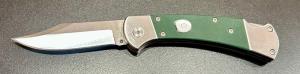 Buck Style Ranger Knife, O.D. Green G10 Scales