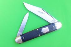 Great Eastern Cutlery Northfield 981226 "Texas Stogie" Blue Sawcut Richlite - Satin Great Eastern Cutlery Northfield 981226 "Texas Stogie" Blue Sawcut Richlite - Satin