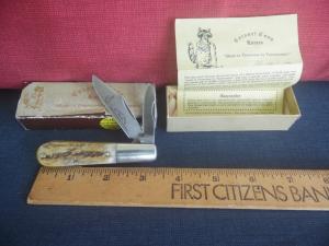 COLONEL COON TN. PRE-OWNED STAG BARLOW pat 3,317,996 SUPER NICE IN OLD BOX 1978