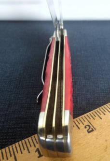 CASE XX 5 DOT JIGGED RED BONE TRAPPER WITH CARBON BLADES & POCKET CLIP UNUSED CASE XX 5 DOT JIGGED RED BONE TRAPPER WITH CARBON BLADES & POCKET CLIP UNUSED
