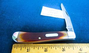 SCHRADE USA OLD TIMER 194OT LINER LOCK WITH BRASS LINER USED WITH EDGE YR.UNKNOWN