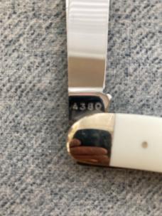 Vintage 1976 CASE XX 4380, NKCA, White Composition Handles, Whittler Pocket Knife Vintage 1976 CASE XX 4380, NKCA, White Composition Handles, Whittler Pocket Knife