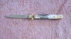 Large size 9" AKC Leverletto Brazilian horn leverlock Large size 9" AKC Leverletto Brazilian horn leverlock