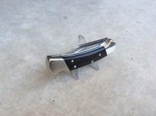 Buck 112 Ranger Knife - Nickel Silver Ebony 420HC Clip Point - New Buck 112 Ranger Knife - Nickel Silver Ebony 420HC Clip Point - New