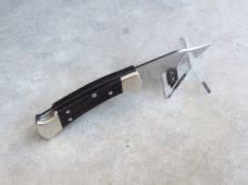Buck 112 Ranger Knife - Nickel Silver Ebony 420HC Clip Point - New Buck 112 Ranger Knife - Nickel Silver Ebony 420HC Clip Point - New