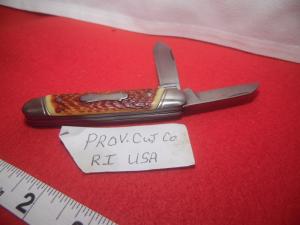 VINTAGE 3-1/4" CIGAR JACK PROV CUT CO R.I. USA SLANTED BOLSTERS WELL KEPT LIGHTLY USED