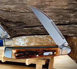 RoseCraft Snake River Copperhead Dapper Jigged Bone RCT035-DJB 14C28N Stainless