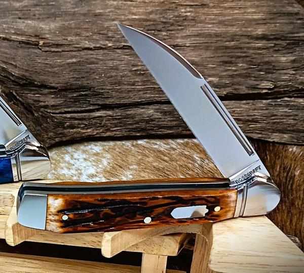 RoseCraft Snake River Copperhead Dapper Jigged Bone RCT035-DJB 14C28N Stainless RoseCraft Snake River Copperhead Dapper Jigged Bone RCT035-DJB 14C28N Stainless